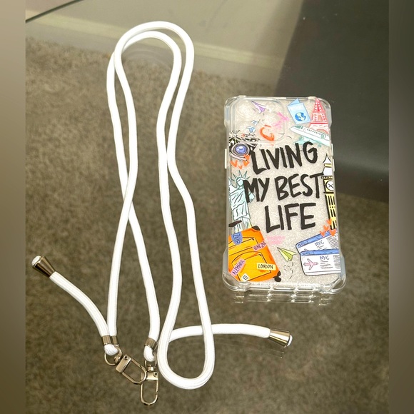 IPHONE CASE. LIVING MY BEST LIFE FOR Iphone 14 and 15 promax - Picture 4 of 7